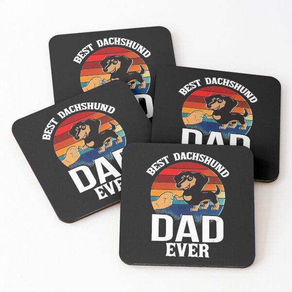 Item preview, Best Dog Dad Ever Dachshund Retro Vintage Love designed and sold by BegayStore.