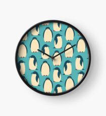 Happy penguins Clock
