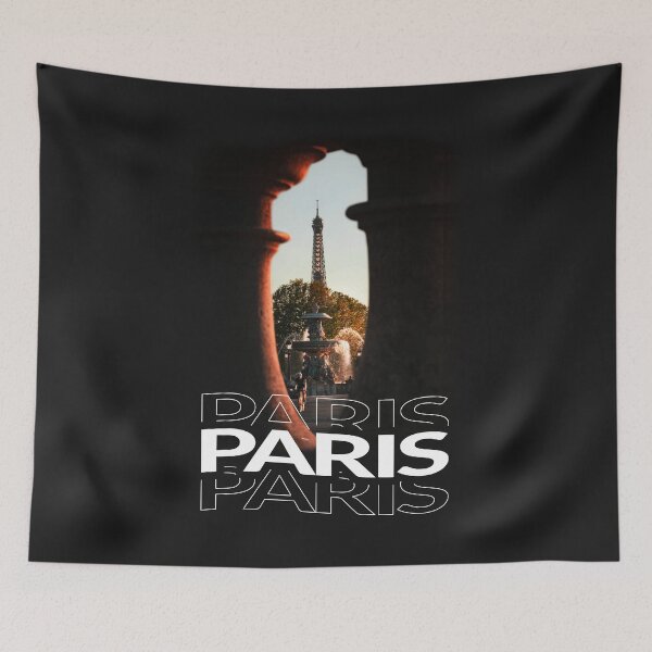 Item preview, Paris Eiffel Tower from the back and the Concorde fountain from the front In the middle of beautiful framing designed and sold by PhotoPrise.