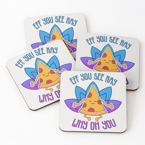 Item preview, EFF You See Kay Why Oh You Piza Yoga Meditation Lotus Pose designed and sold by AweSoMe Shirts.