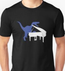 Velociraptor Playing Piano Unisex T-Shirt