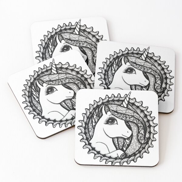 Item preview, Zentangle Unicorn designed and sold by Mandiola9.