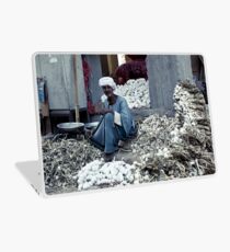 Garlic seller - Luxor, Egypt Laptop Skin