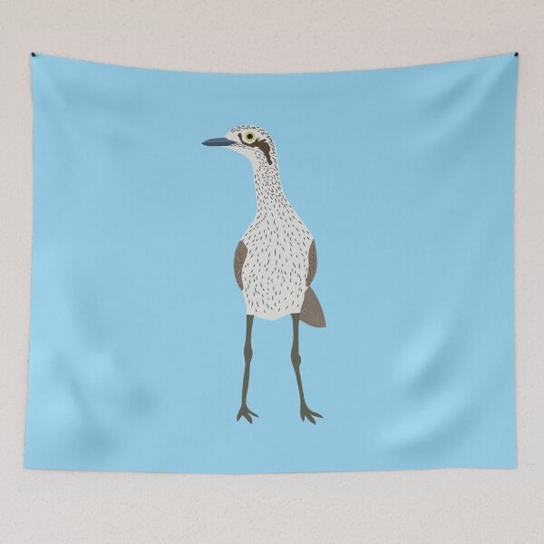 Item preview, Bush Stone-Curlew on Blue designed and sold by Digitaldingo.