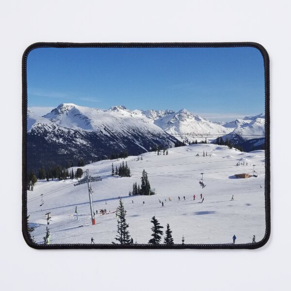 Item preview, Canadian Winter Mountains Ski Slopes in BC Canada designed and sold by Cute and Funny Animal Art Designs.