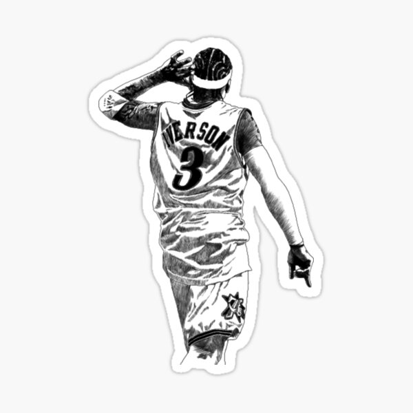 allen iverson black and white