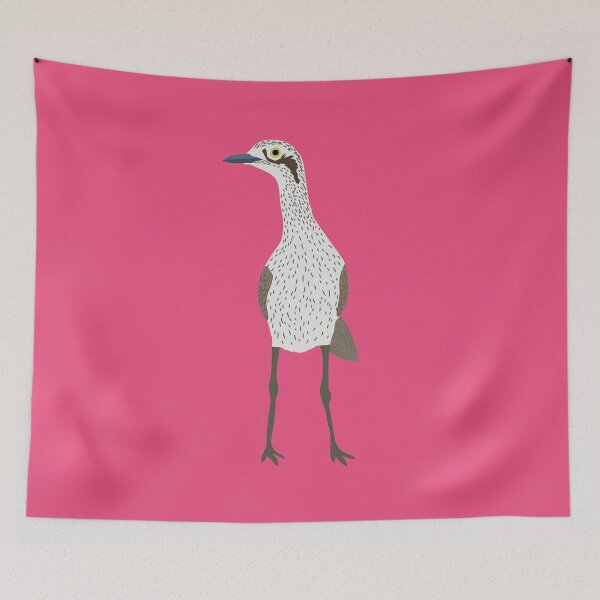 Item preview, Bush Stone-Curlew on Pink designed and sold by Digitaldingo.