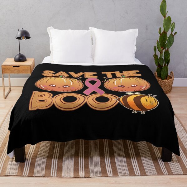 Item preview, Womens Breast cancer Halloween Tee -Funny boo bees tee for woman designed and sold by BaldricShop.
