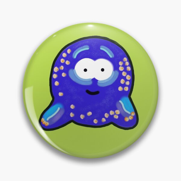 Item preview, Blue Bubble Monster cartoon designed and sold by Marble1212.