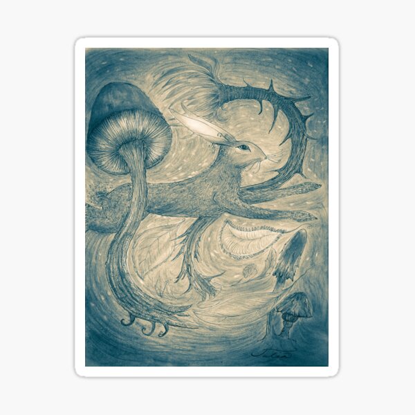Item preview, Hare Illustration designed and sold by jbjobby.