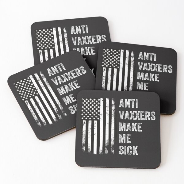 Artikelvorschau, Anti Vaxxers machen mich krank Grunge Style #darkbackground entworfen und verkauft von Happy-PrintZ.