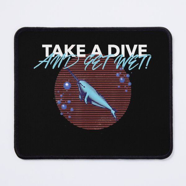 Item preview, Take A Dive And Get Wet! Funny Narwhal Diving  designed and sold by BaldricShop.