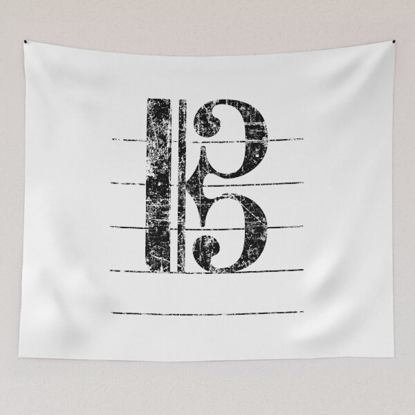 Item preview, Tenor Clef Vintage Black designed and sold by theshirtshops.