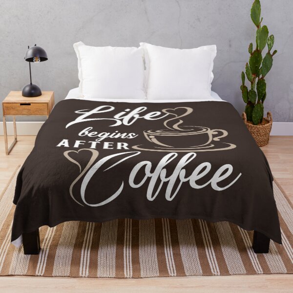 Item preview, Life begins after coffee - International coffee day - Gifts for coffee lovers - Funny coffee quotes -Funny designed and sold by Alice-Elgawi.