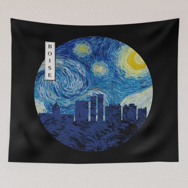 Item preview, Boise Starry Night Van Gogh Circle designed and sold by DFerraz.