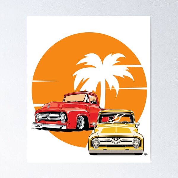 Ford F 100 Pick Up Truck, 53 To 56 Ford 