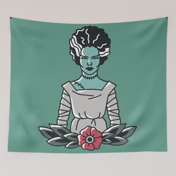 Artikelvorschau, Vintage Bride of Frankenstein Monster Drawing entworfen und verkauft von SLAG-Creative.