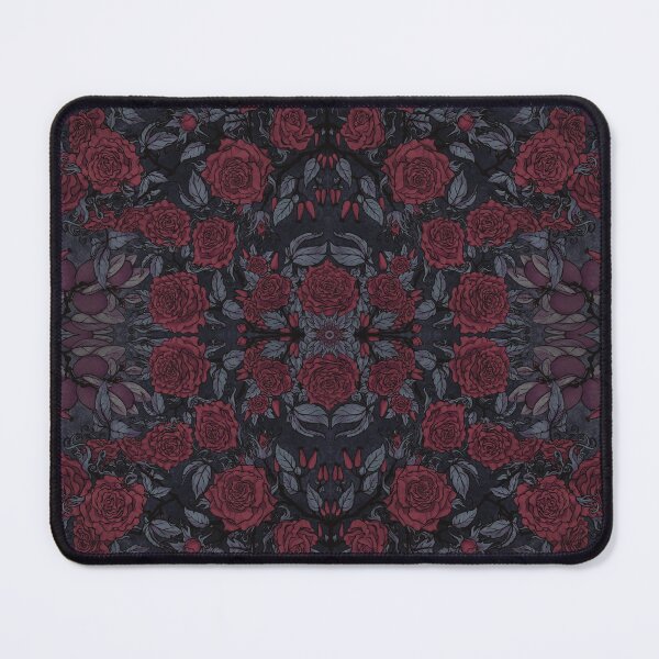 Item preview, dark gothic Autumnal roses pattern designed and sold by Midsea.