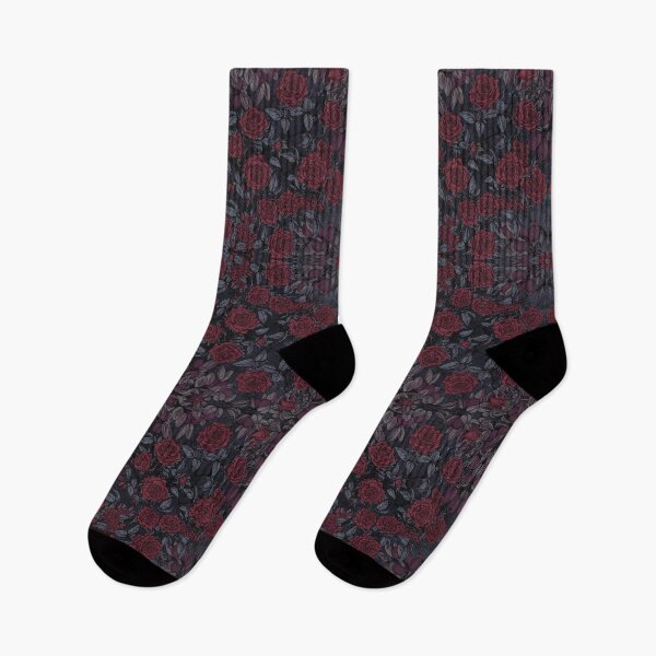 Item preview, dark gothic Autumnal roses pattern  designed and sold by Midsea.