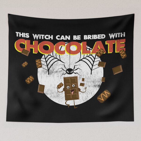 Item preview, This Witch Can Be Bribed With Chocolate designed and sold by TheDirtyType.