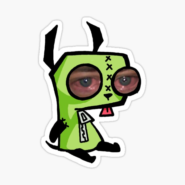 Item preview, invader zim gir sitting brendan fraser crying eyes *NEW VER* designed and sold by WillowWitch96.