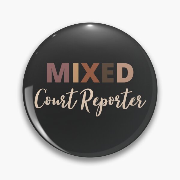 Item preview, Mixed Race court-reporter designed and sold by LAST WEEK'S STOLEN AESTHETICS.