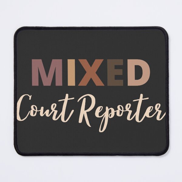 Item preview, Mixed Race court-reporter designed and sold by LAST WEEK'S STOLEN AESTHETICS.