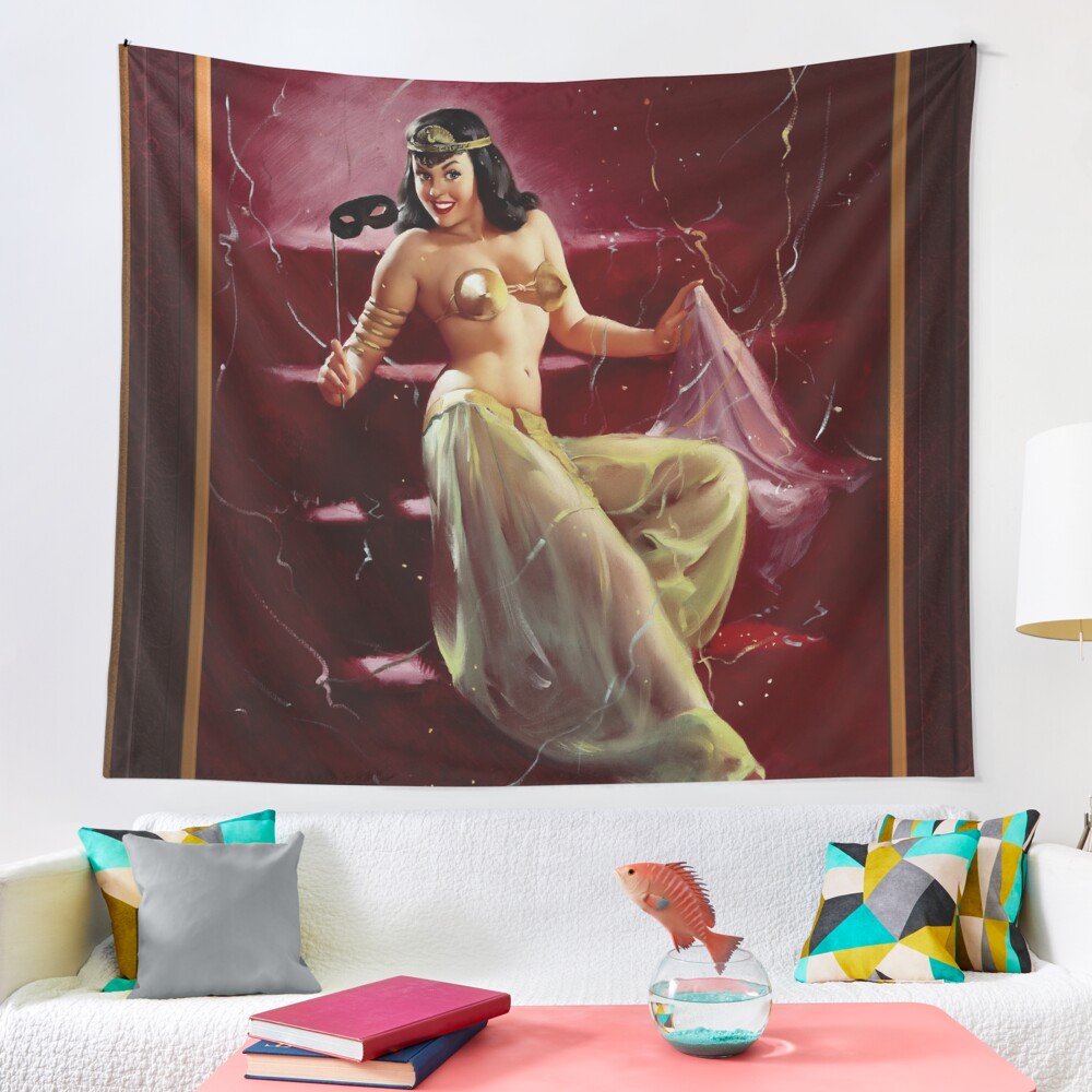 Did You Recognize Me? by Gil Elvgren Pinup Art Illustration Xzendor7 Old Masters Reproductions Tapestry