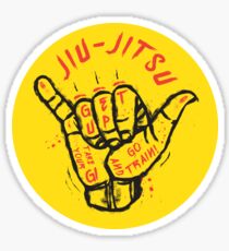 Jiu-jitsu. Go train! Sticker
