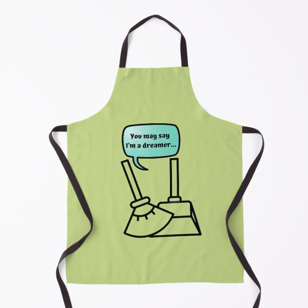 Item preview, You May Say I'm a Dreamer Dustpan to Broom Novelty Cleaning Gifts designed and sold by SavvyCleaner.