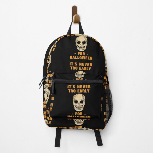 Item preview, Its Never Too Early for Halloween Word and Classic Skull - Funny designed and sold by Vasabi88.