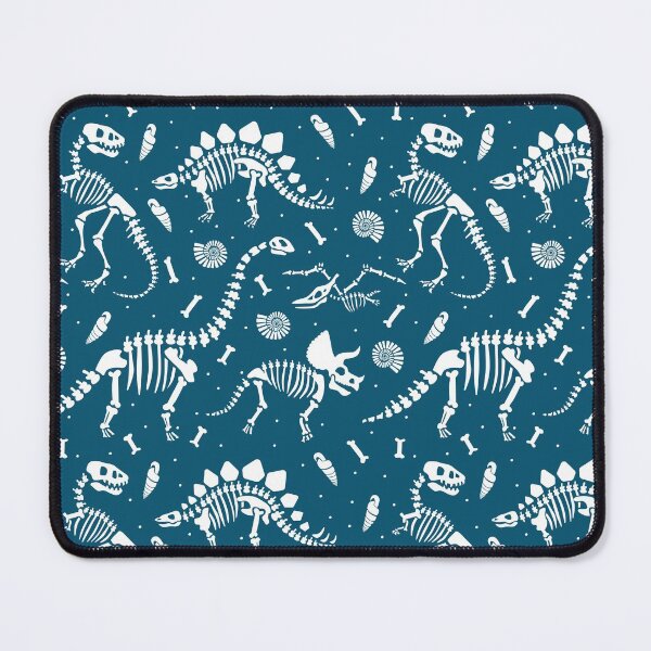 Item preview, Dinosaur Fossils in Blue designed and sold by latheandquill.