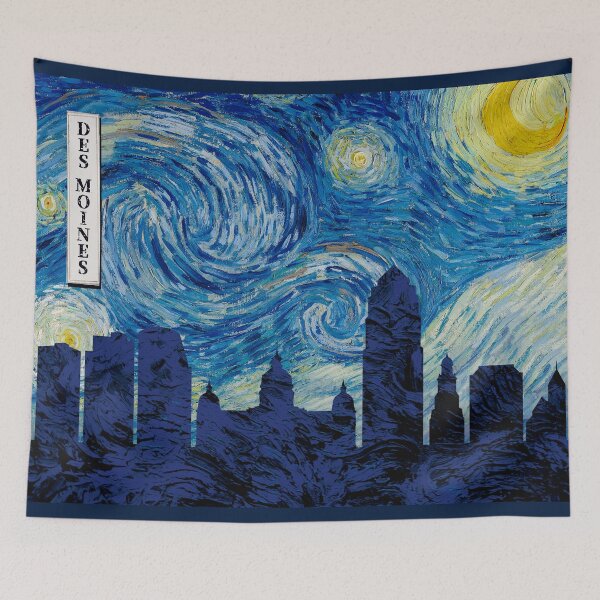 Item preview, Des Moines Van Gogh Starry Night designed and sold by DFerraz.
