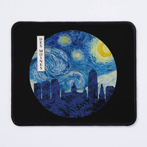 Item preview, Des Moines Starry Night Van Gogh Circle designed and sold by DFerraz.
