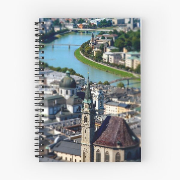 Item preview, Tilt-shift aerial view to Salzburg, miniature effect, Austria designed and sold by Alexander Sorokopud.