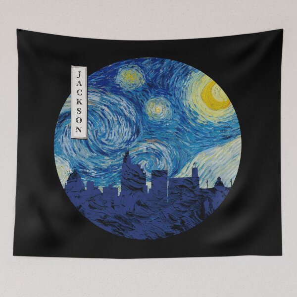 Item preview, Jackson Starry Night Van Gogh Circle designed and sold by DFerraz.