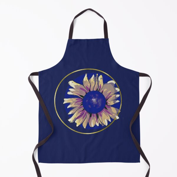 Item preview, Watercolor Golden Sunflower | Boho Minimalist Illustration in Blue and Yellow designed and sold by MiaDelelai.