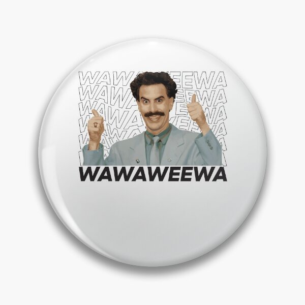Item preview, Gifts For Women Borat - Wawaweewa - White - Sticker Tee Gift For Music Fans designed and sold by RubenPrice2210.