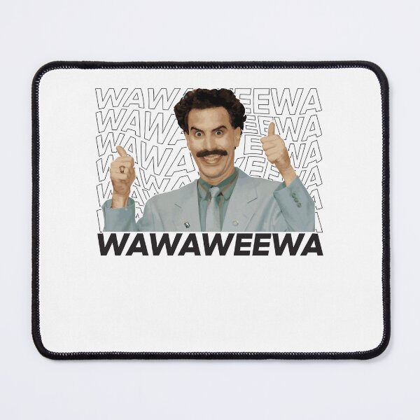 Item preview, Gifts For Women Borat - Wawaweewa - White - Sticker Tee Gift For Music Fans designed and sold by RubenPrice2210.