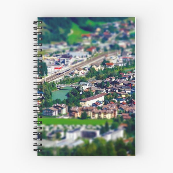 Item preview, Tilt-shift aerial view of little austrian city in the valley, Austria, summer designed and sold by Alexander Sorokopud.