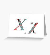 Chi Greek Alphabet Greeting Card