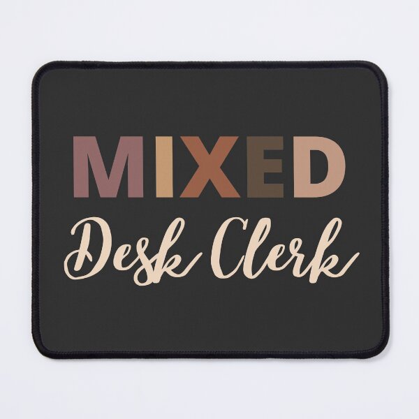 Item preview, Mixed Race desk-clerk designed and sold by LAST WEEK'S STOLEN AESTHETICS.