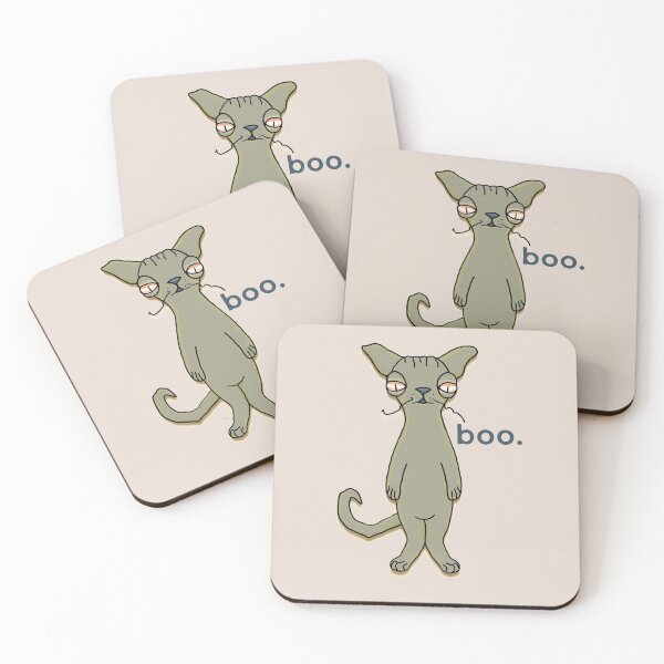 Item preview, Boo Cat - Funny Weird Cats designed and sold by ViewerEqualsPhoton.