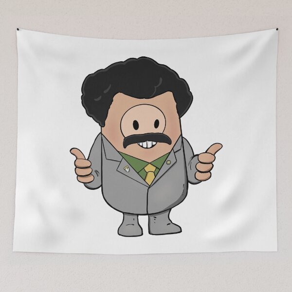 Item preview, The Art Chibi Borat Guy Funny pig Love designed and sold by RubenPrice2210.