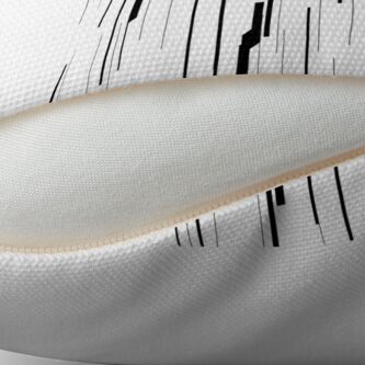 Alternate view of White Static Throw Pillow