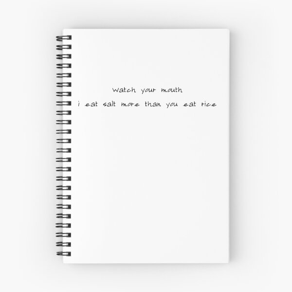 Item preview, Watch your mouth, i eat salt more than you eat rice/ 我吃盐多过你吃米 - movie quotes print designed and sold by ThousandAutumns.