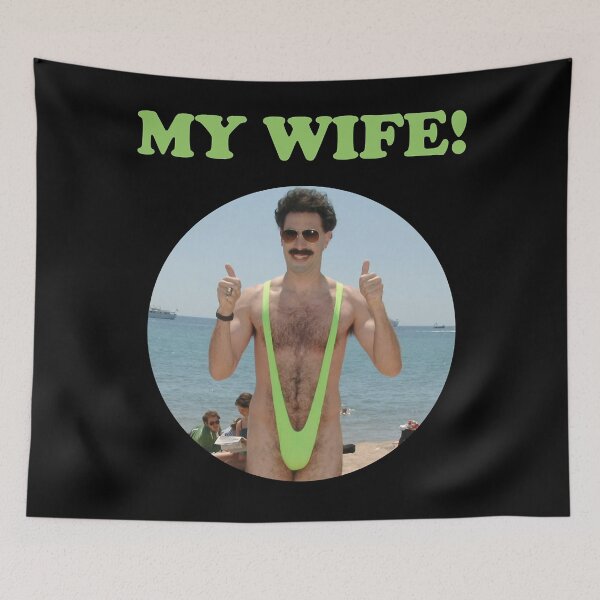Item preview, Birthday Gift Borat Mankini My Wife Awesome For Movie Fans designed and sold by RubenPrice2210.