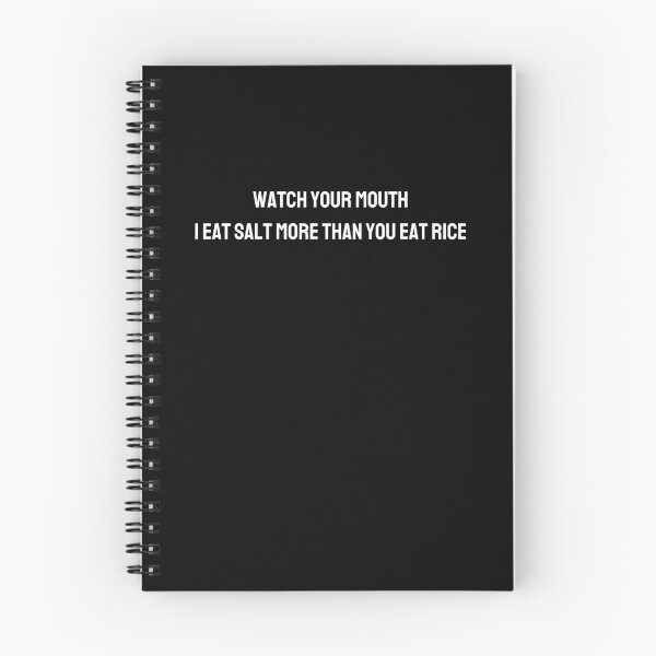 Item preview, Watch your mouth, i eat salt more than you eat rice/ 我吃盐多过你吃米 2 (white) - movie quotes print designed and sold by ThousandAutumns.