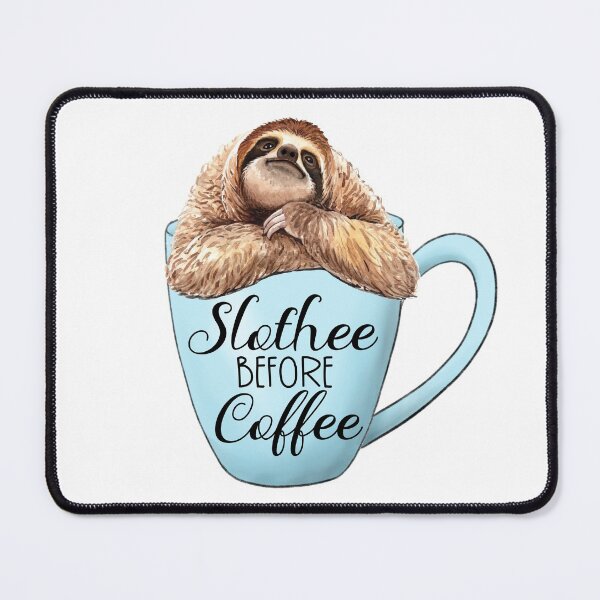 Artikelvorschau, Faultier vor dem Kaffee, lustiges Faultier, Kaffeeliebhaber entworfen und verkauft von sunshine64.
