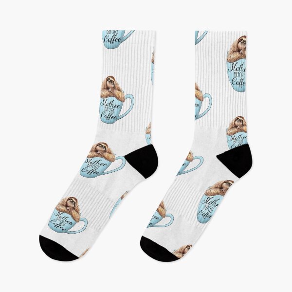 Item preview, Slothee Before Coffee, Funny Sloth, Coffee Lover designed and sold by sunshine64.